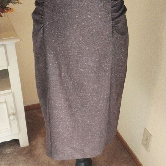 Dressbarn Ruched Tweed Dress - Picture 3 of 12